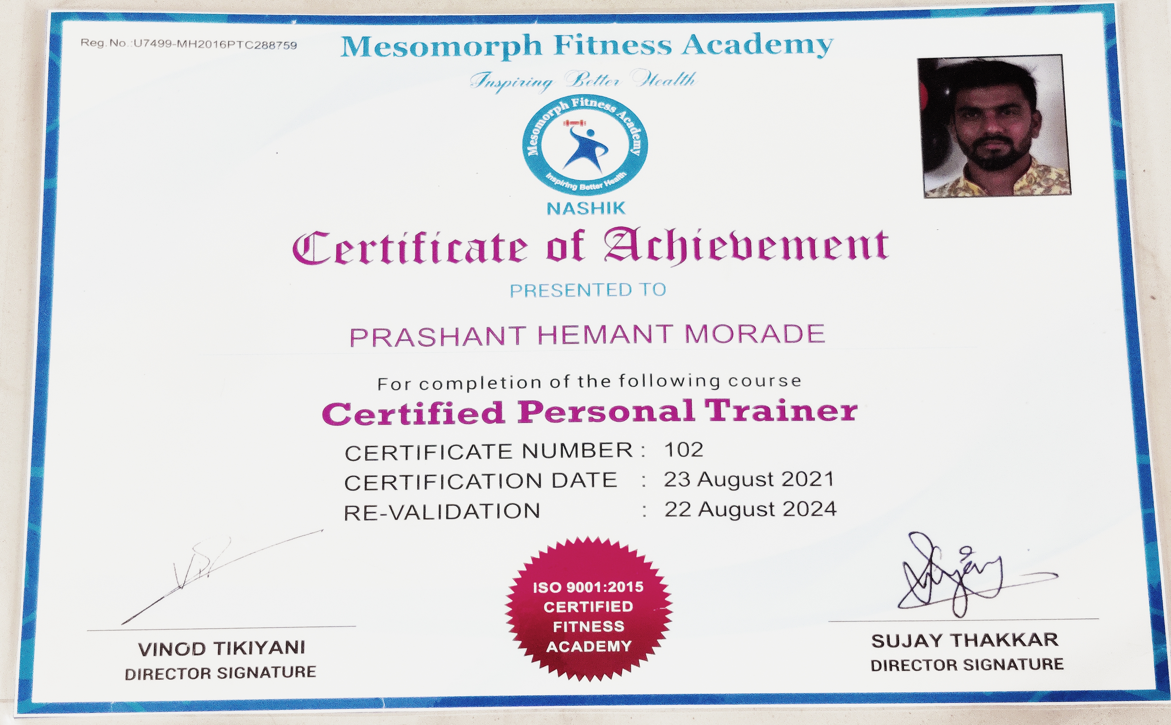 Specialist Certification - Muscle Pro Fitness
